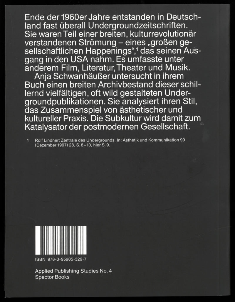 Stilrevolte Underground - Die Alternativkultur als Agent der Postmoderne