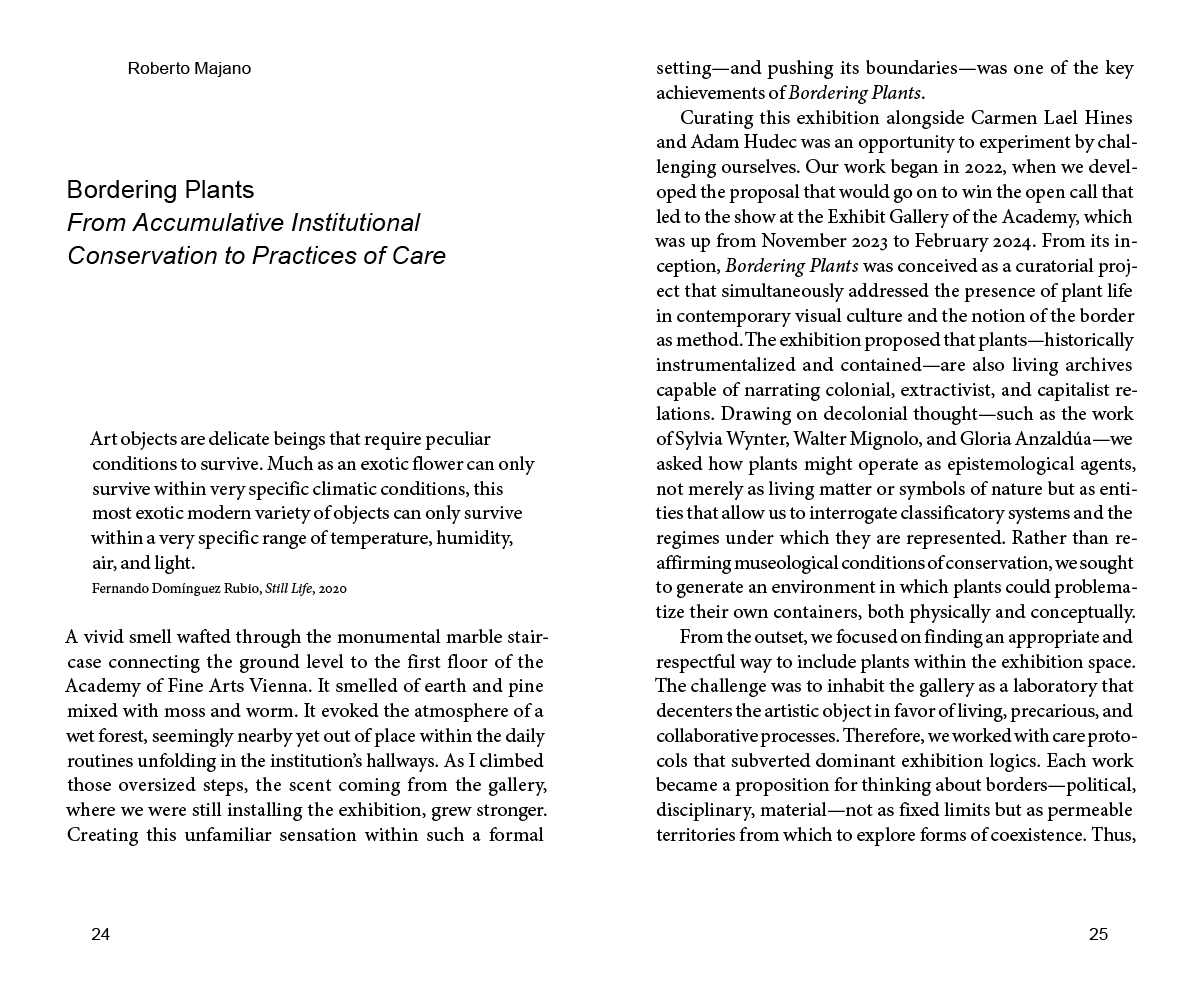 Plant Space - Territories, Architectures and Technologies of the Vegetal