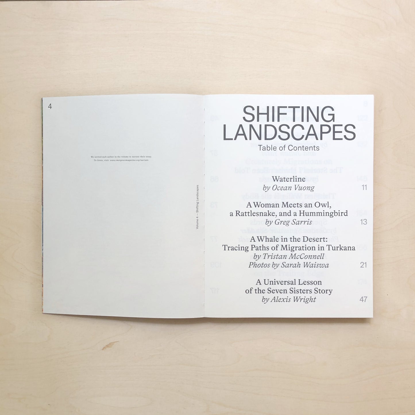 Emergence Magazine Vol. 4 - Shifting Landscapes