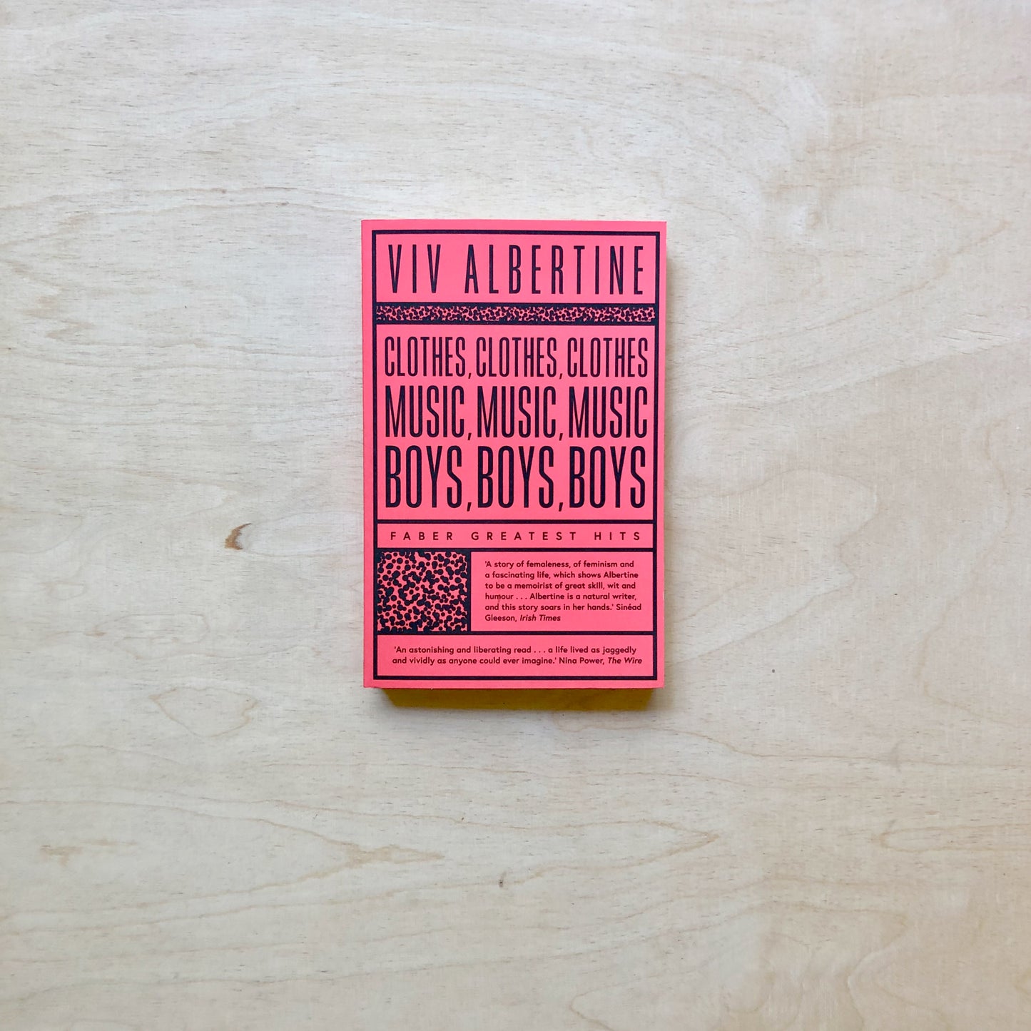 Clothes, Clothes, Clothes, Music, Music, Music, Boys, Boys, Boys