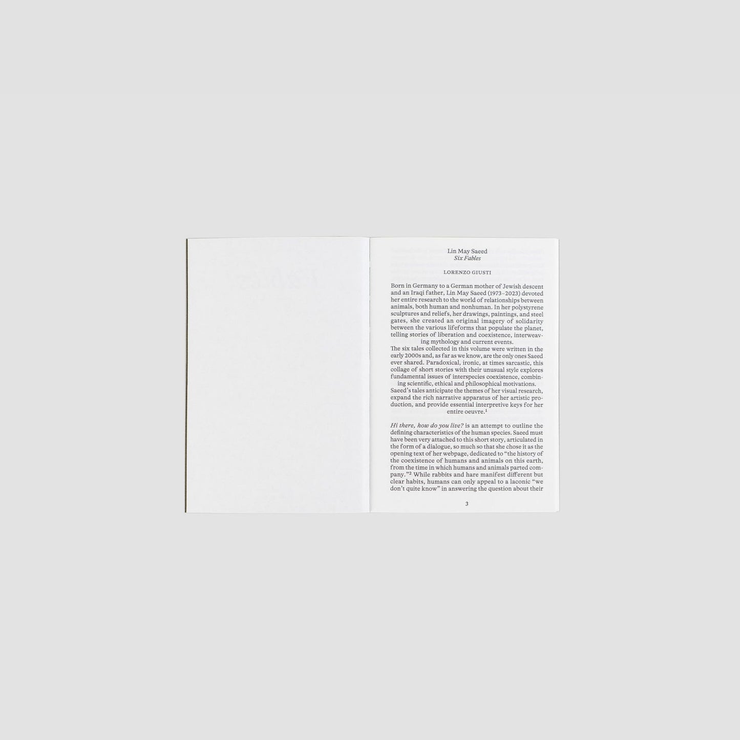 Lin May Saeed – Fables