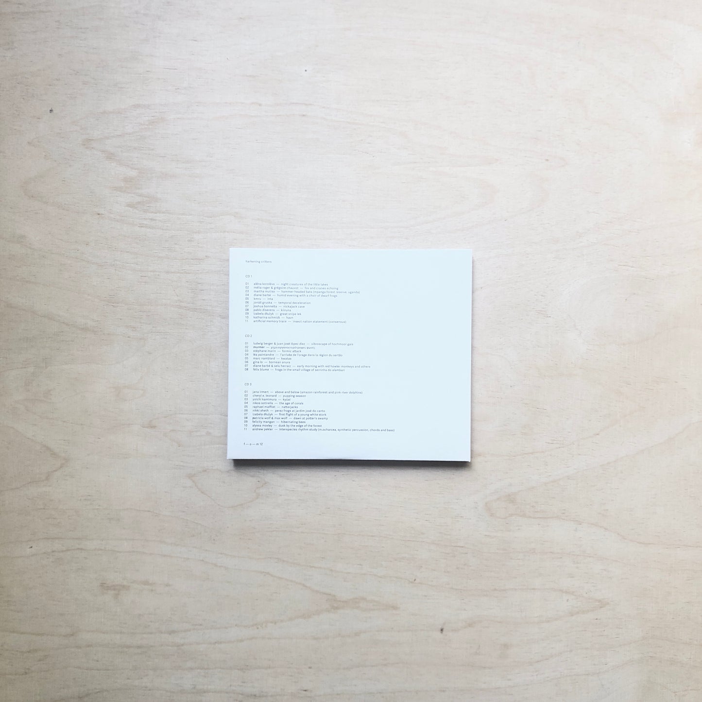 Harkening Critters - Various Artists - 3xCD