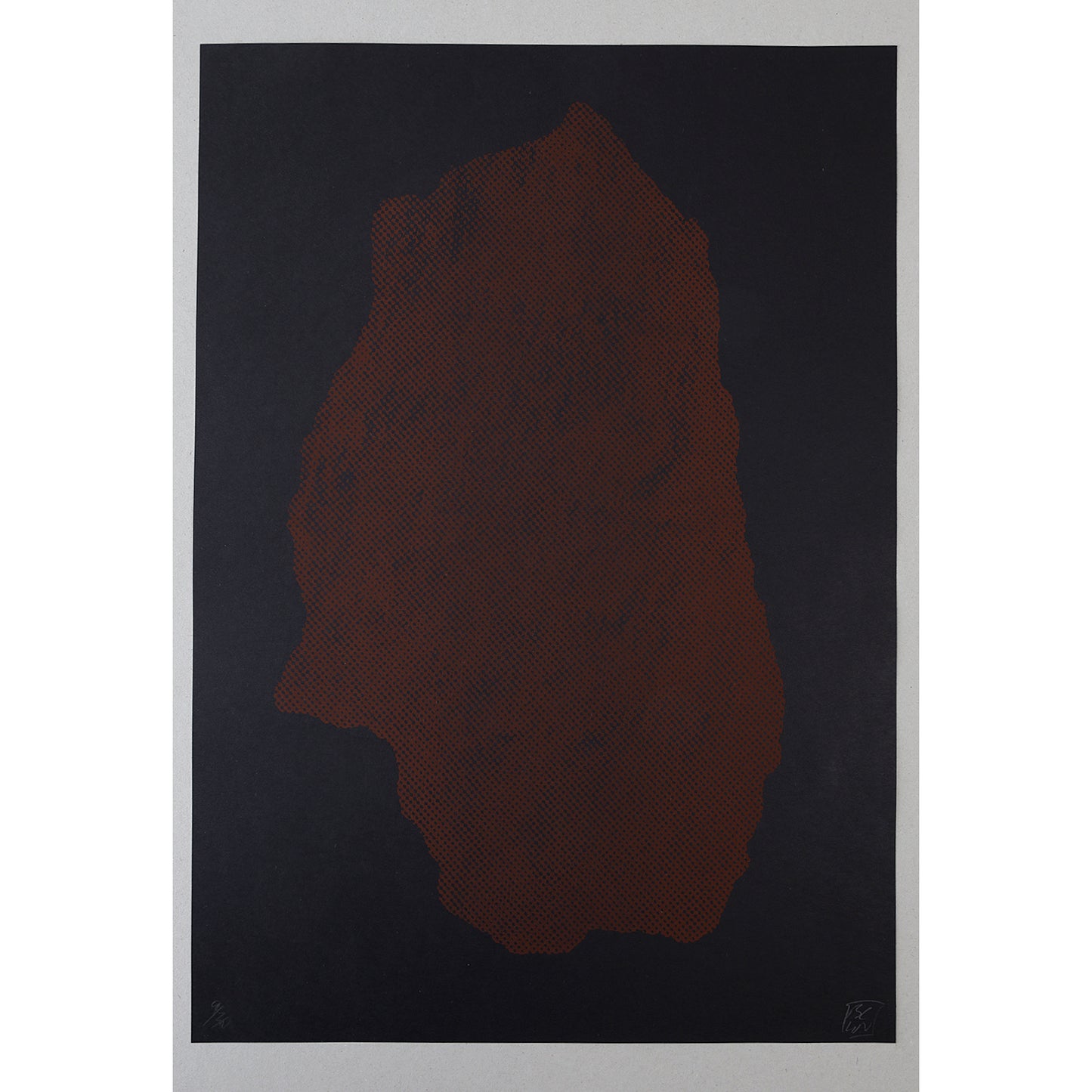 Chamber of Colours Riso Edition - Sasso Orange on Charcoal Black