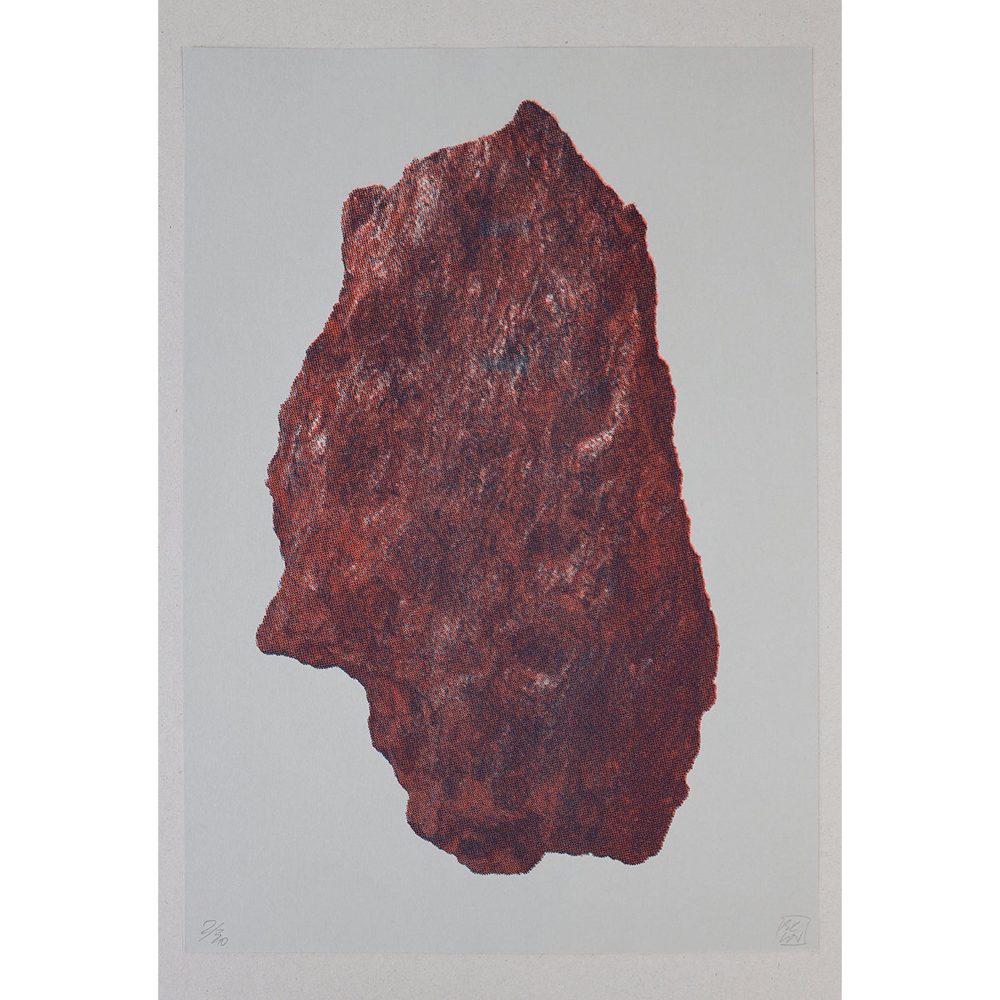 Chamber of Colours Riso Edition - Sasso Teal/Orange/Teal on Ash Grey