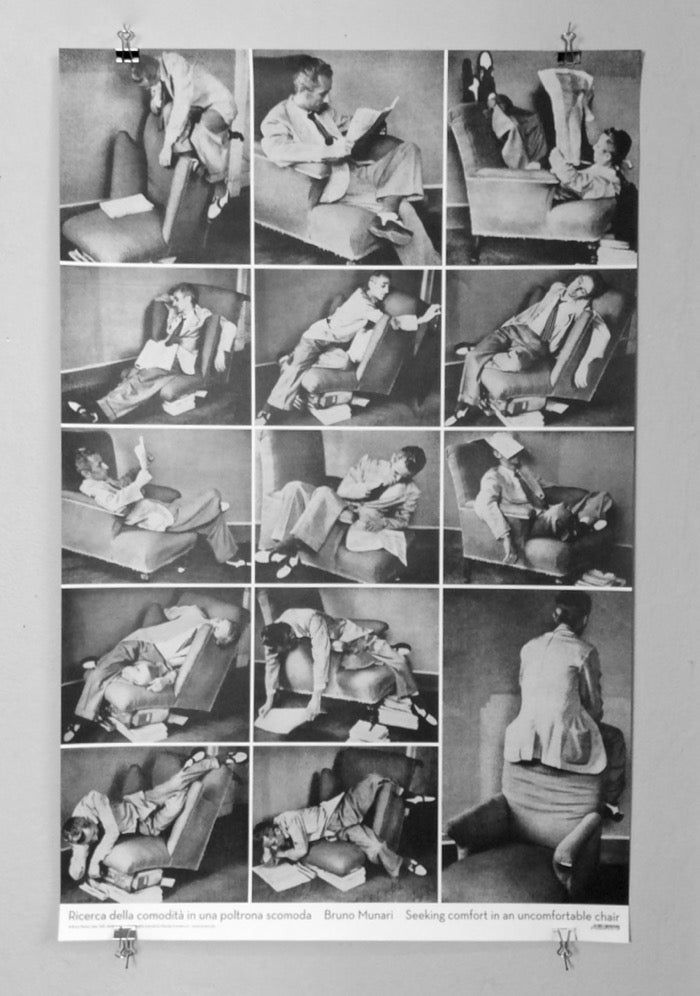 Poster Munari - Seeking Comfort in an Uncomfortable Chair