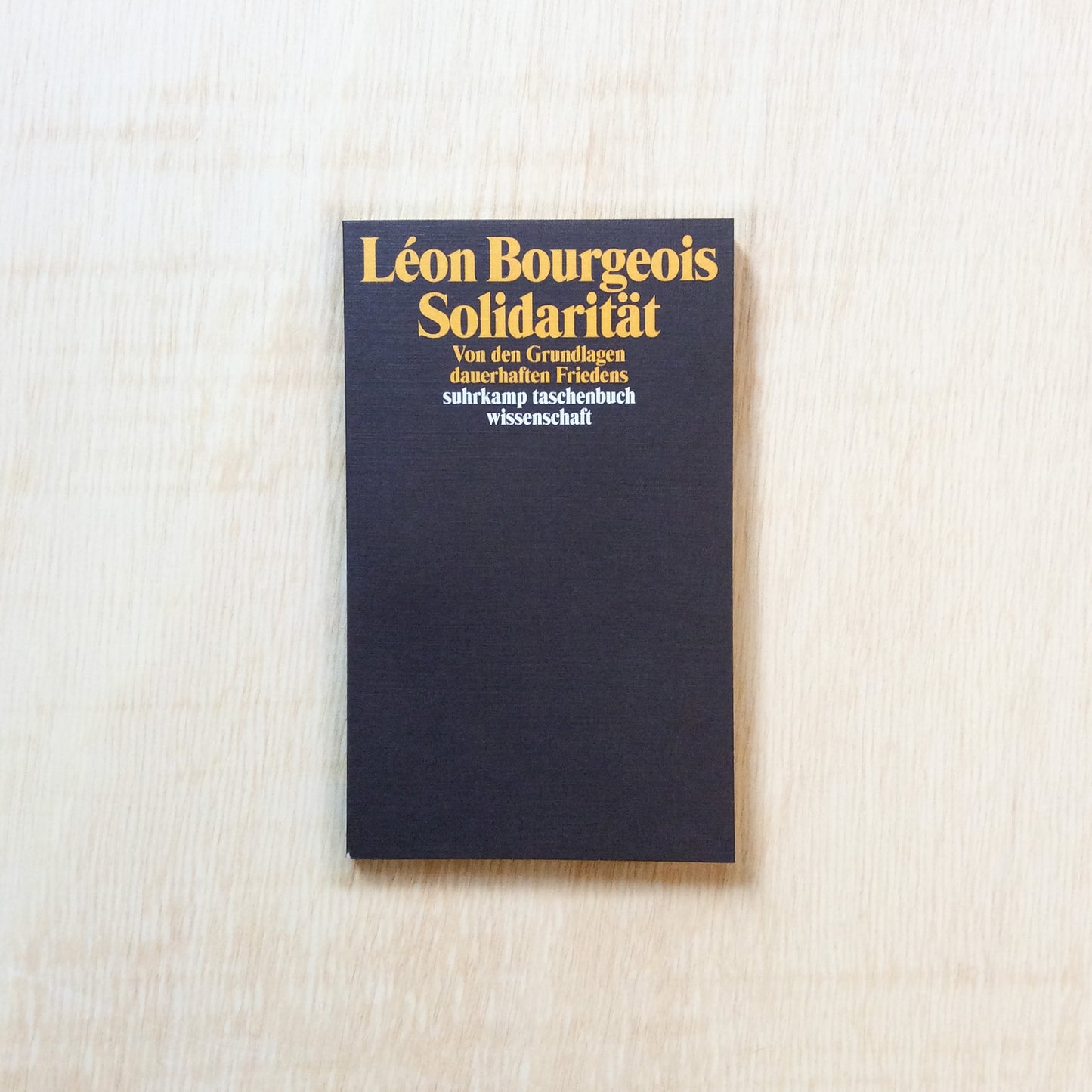 Solidarität. Von den Grundlagen dauerhaften Friedens