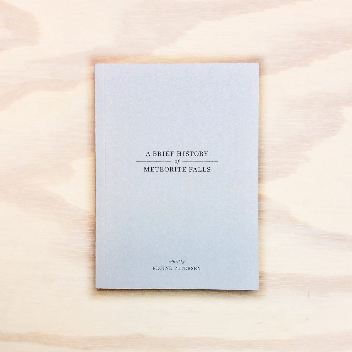 A Brief History of Meteorite Falls