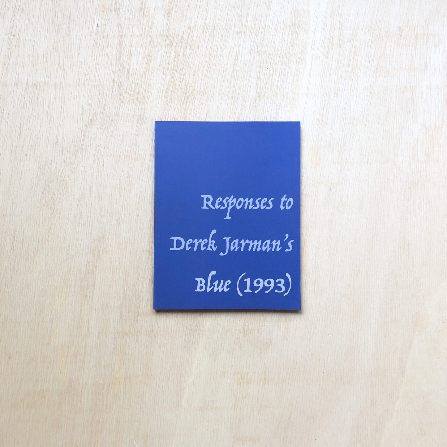 Responses to Derek Jarman's Blue (1993)
