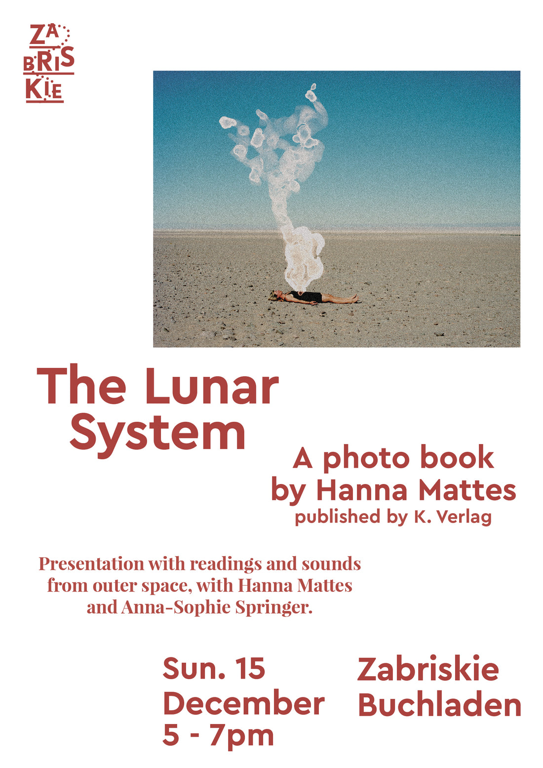 The Lunar System - Presentation with readings and sounds from outer space, with Hanna Mattes and Anna-Sophie Springer.
