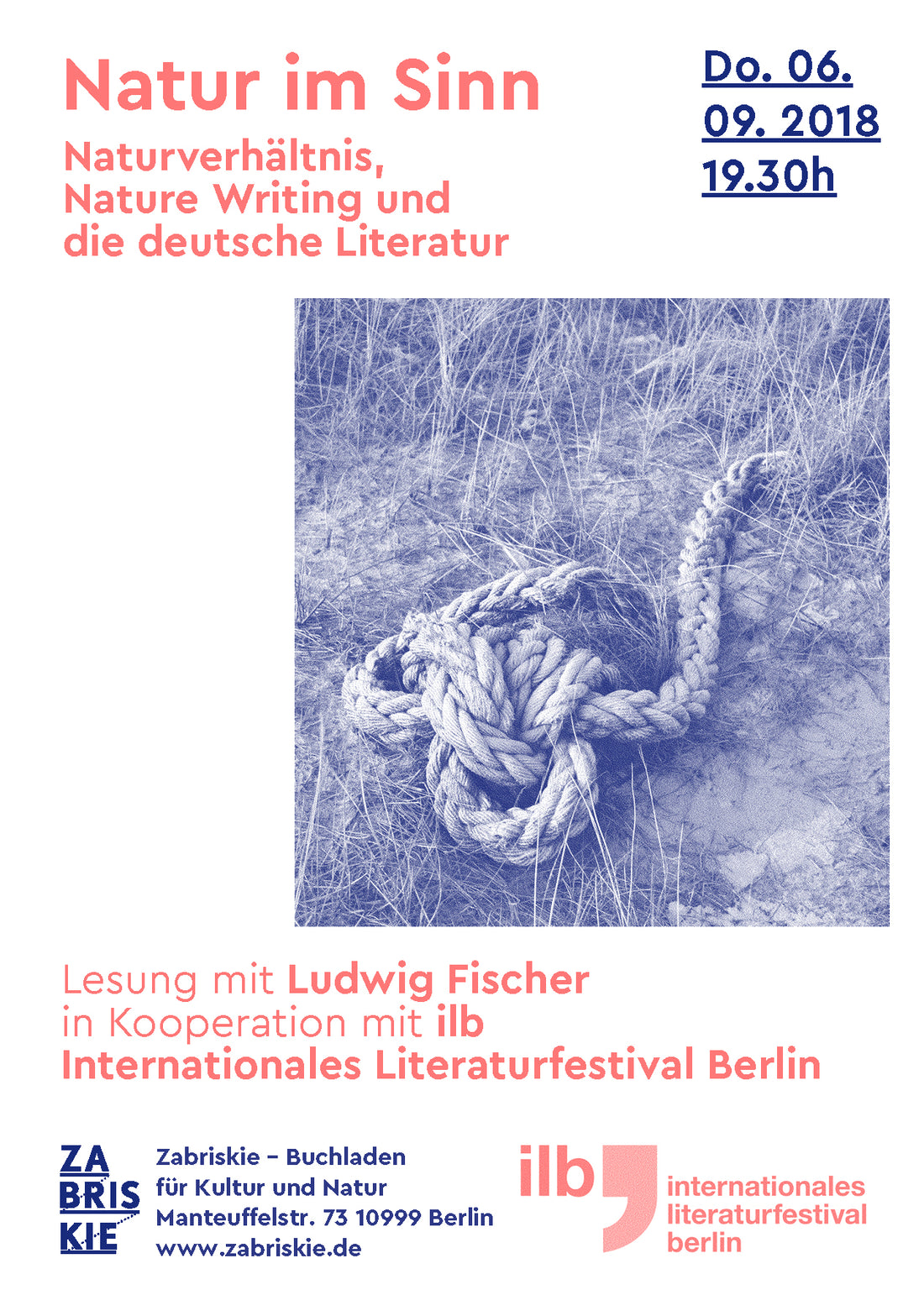 Ludwig Fischer liest: Natur im Sinn. Naturverhältnis, Nature Writing und die deutsche Literatur