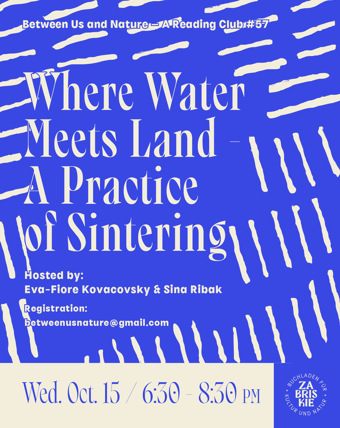 Between Us and Nature – A Reading Club #57: Where Water Meets Land - A Practice of Sintering