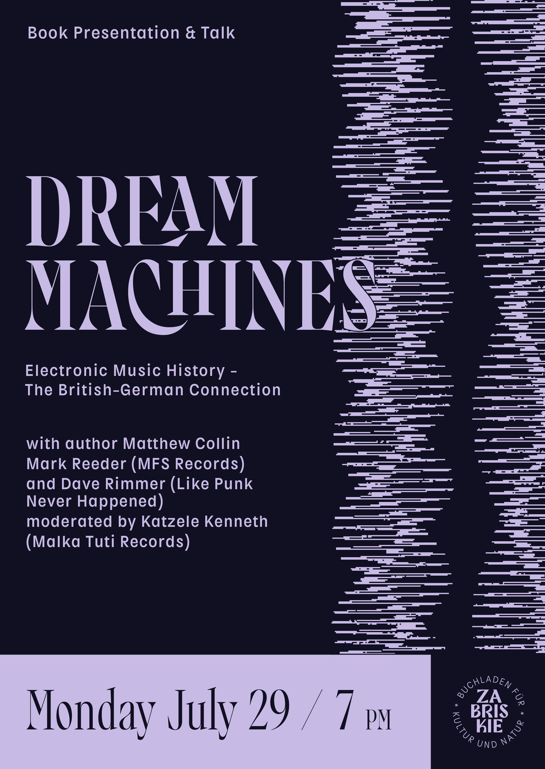 Book Presentation: "Dream Machines - Electronic Music History" with Matthew Collin and guests