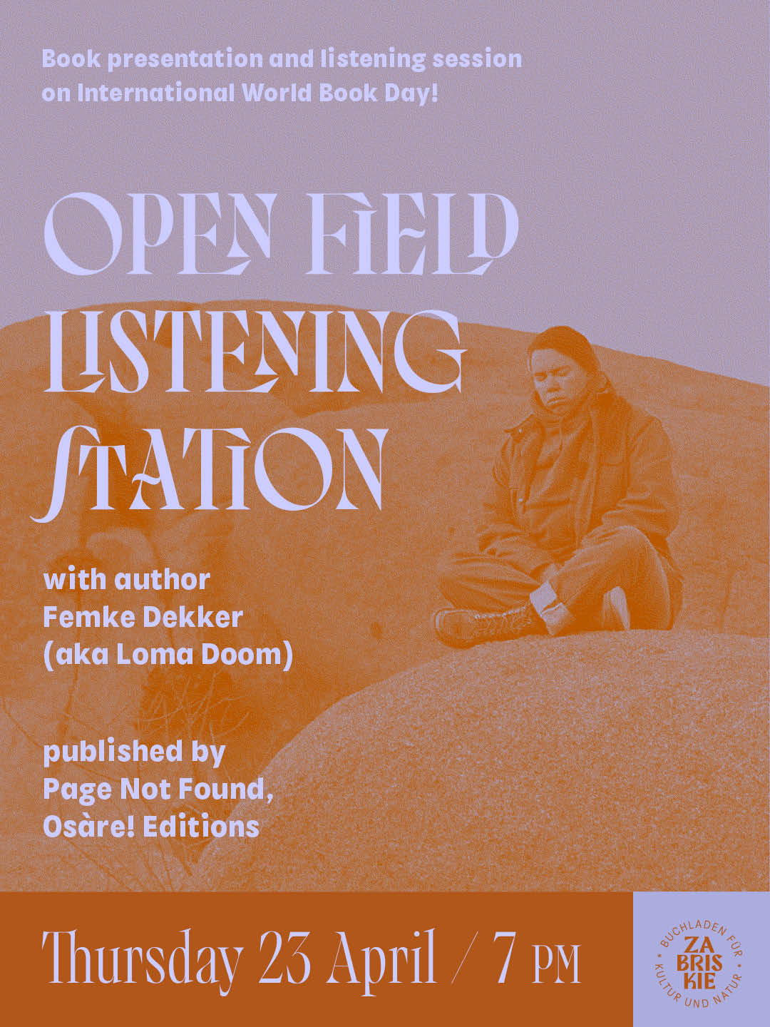 Book Presentation and Listening Session: "Open Field Listening Station", with Femke Dekker