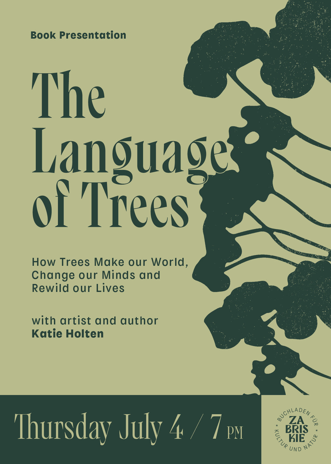 Book Presentation - The Language of Trees with Katie Holten – Zabriskie Buchladen für Kultur und ...