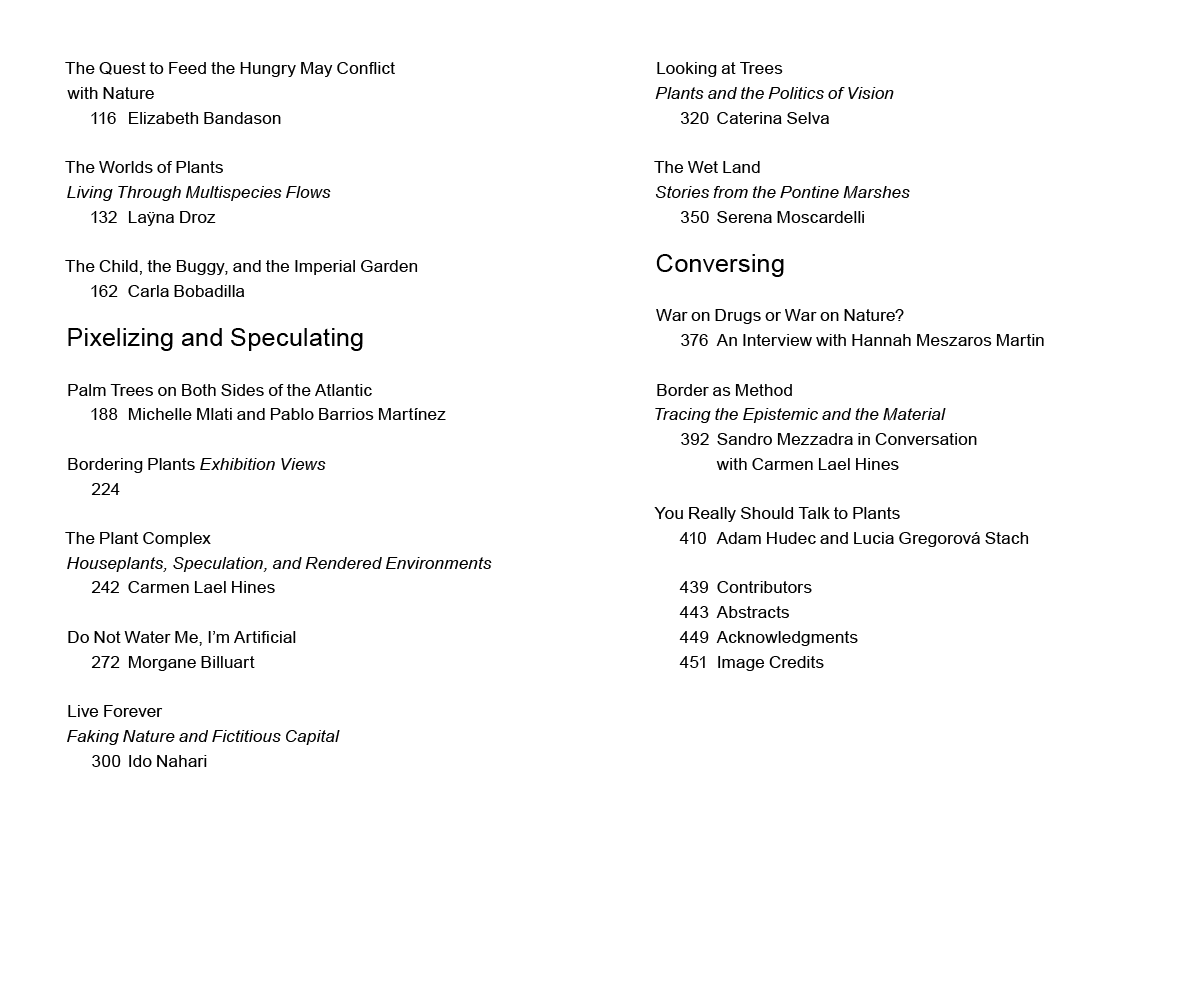 Plant Space - Territories, Architectures and Technologies of the Vegetal