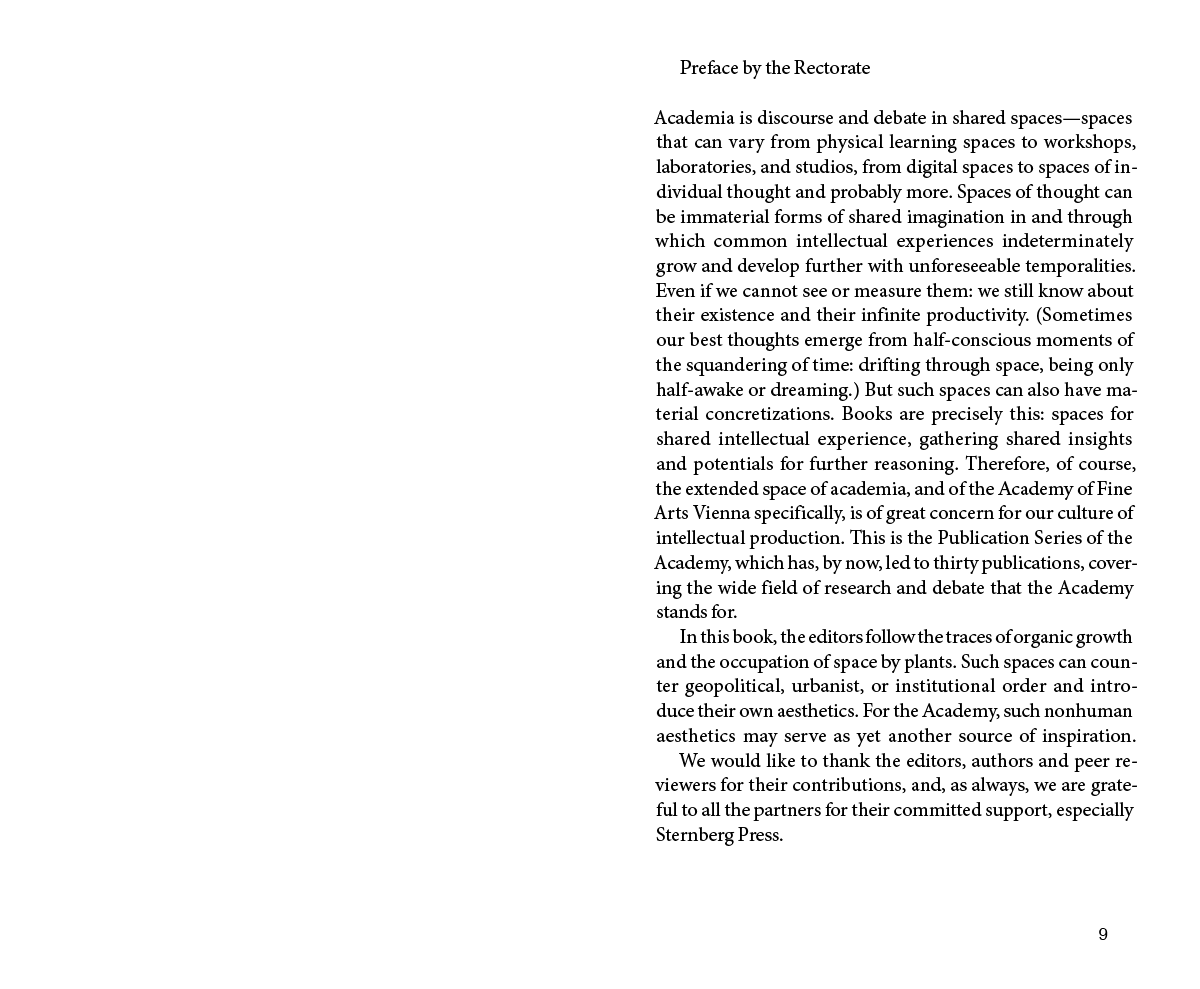 Plant Space - Territories, Architectures and Technologies of the Vegetal