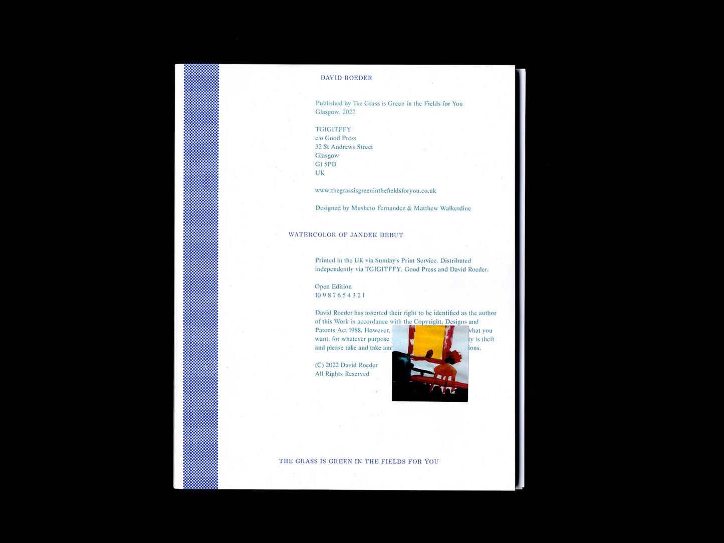 Watercolor of Jandek Debut: Music Texts 2015-2020