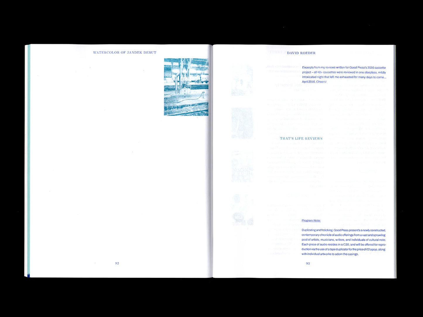 Watercolor of Jandek Debut: Music Texts 2015-2020