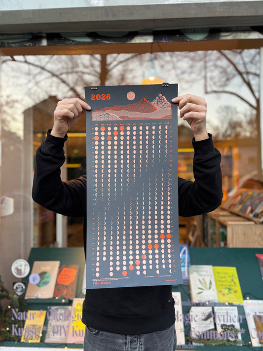 THE MOON Calendar 2026 – Asphalt - Signal Orange Edition