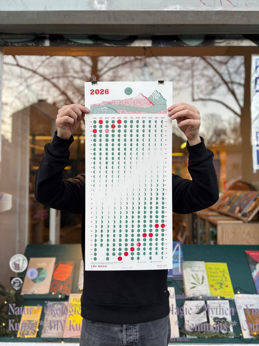 THE MOON 2026 calendar – White - Calder