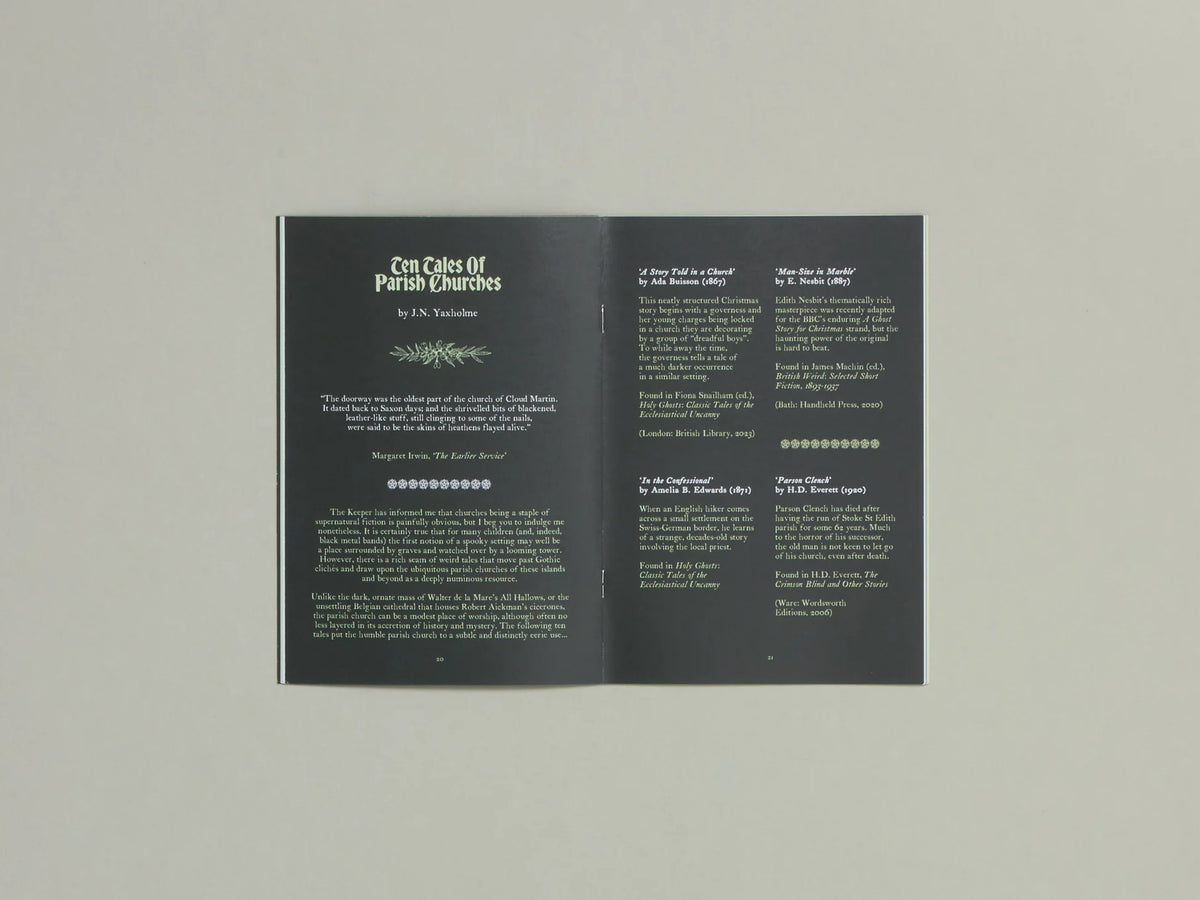 Reliquary Zine - A Cabinet of Uncanny Fiction - Issue 1
