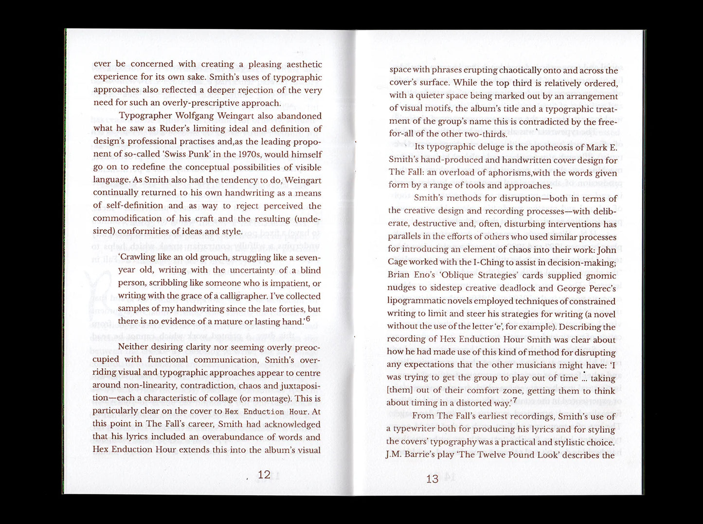 Language Scraps 02: Mark E. Smith’s Handwriting and the Typography of The Fall