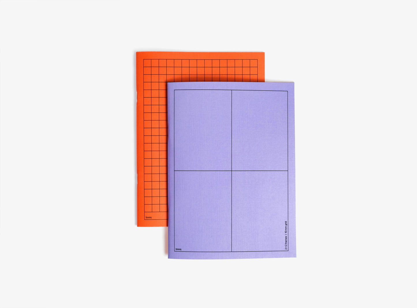 booq / a double-sided notebook - Style A: 2x2 frames | 10 mm grid
