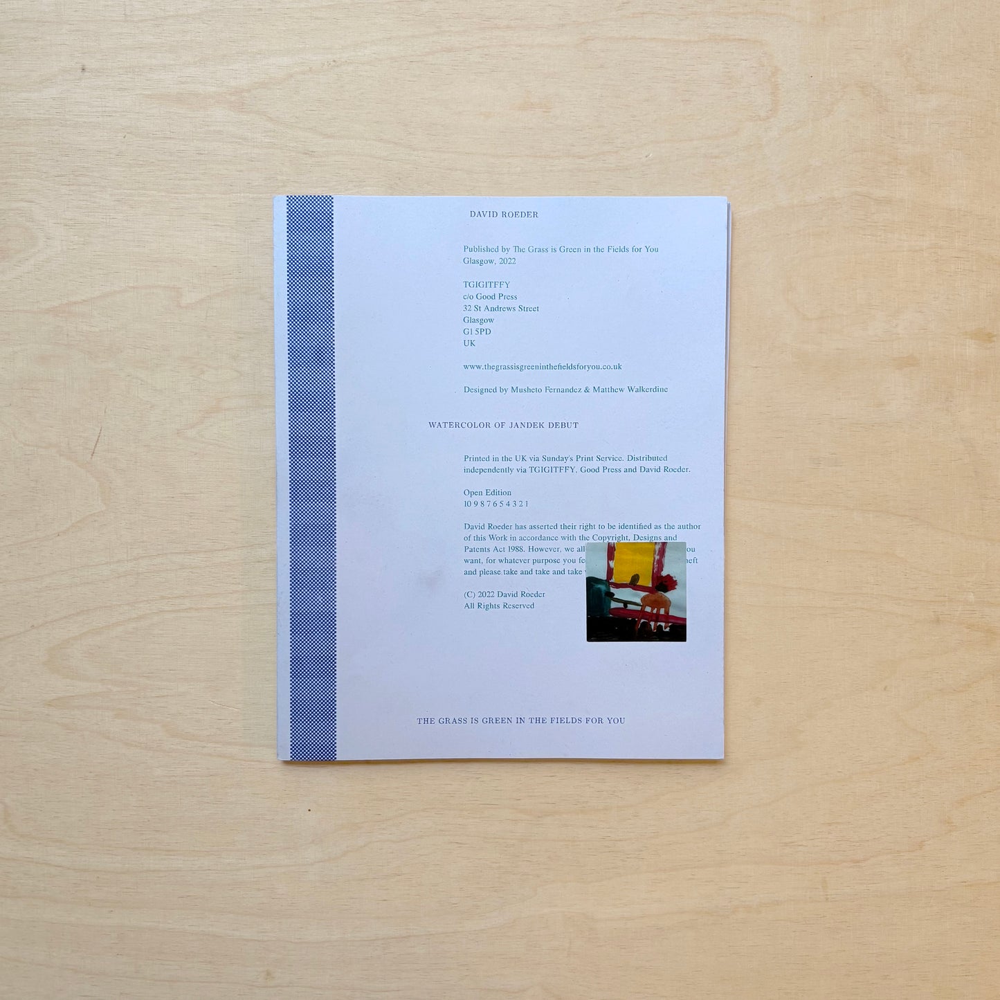 Watercolor of Jandek Debut: Music Texts 2015-2020