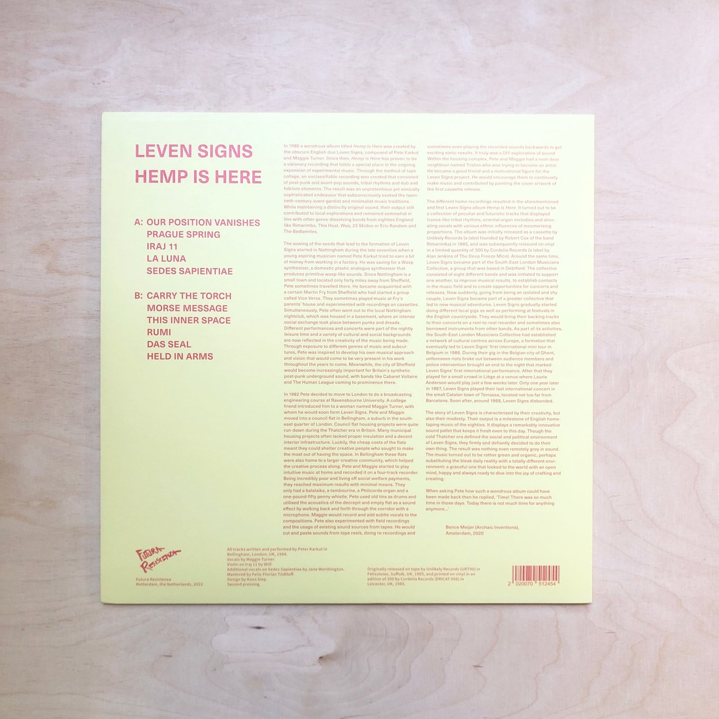 Leven Signs - Hemp Is Here - LP