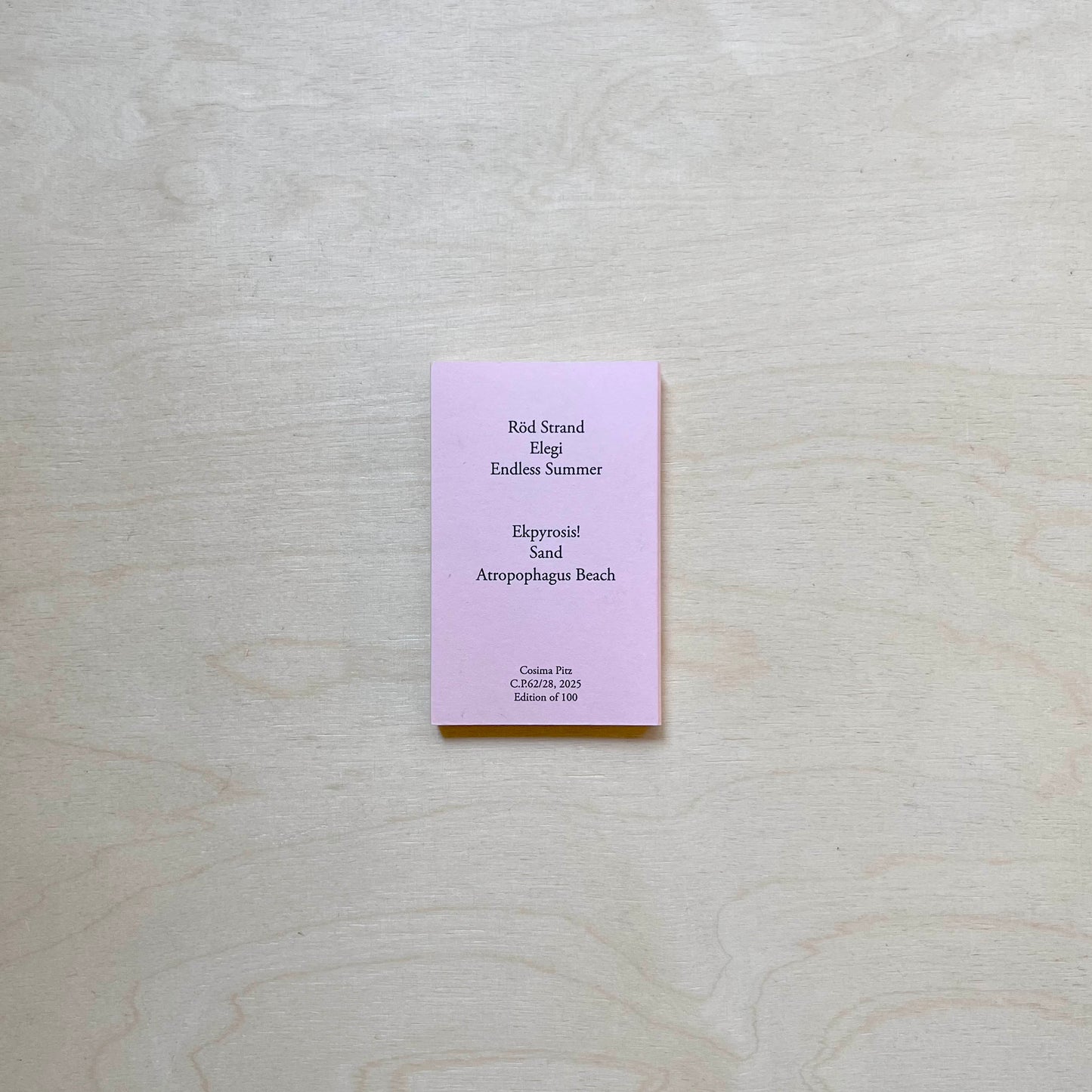 I.B. Sundström - Röd Strand - Tape