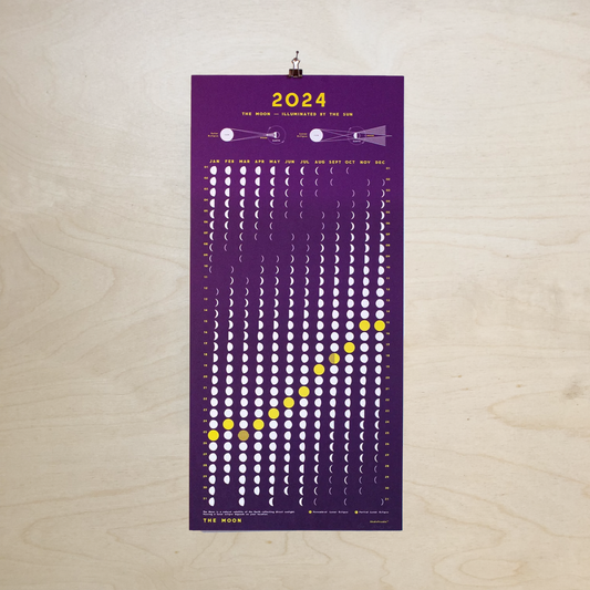 THE MOON Calendar 2024 - Purple