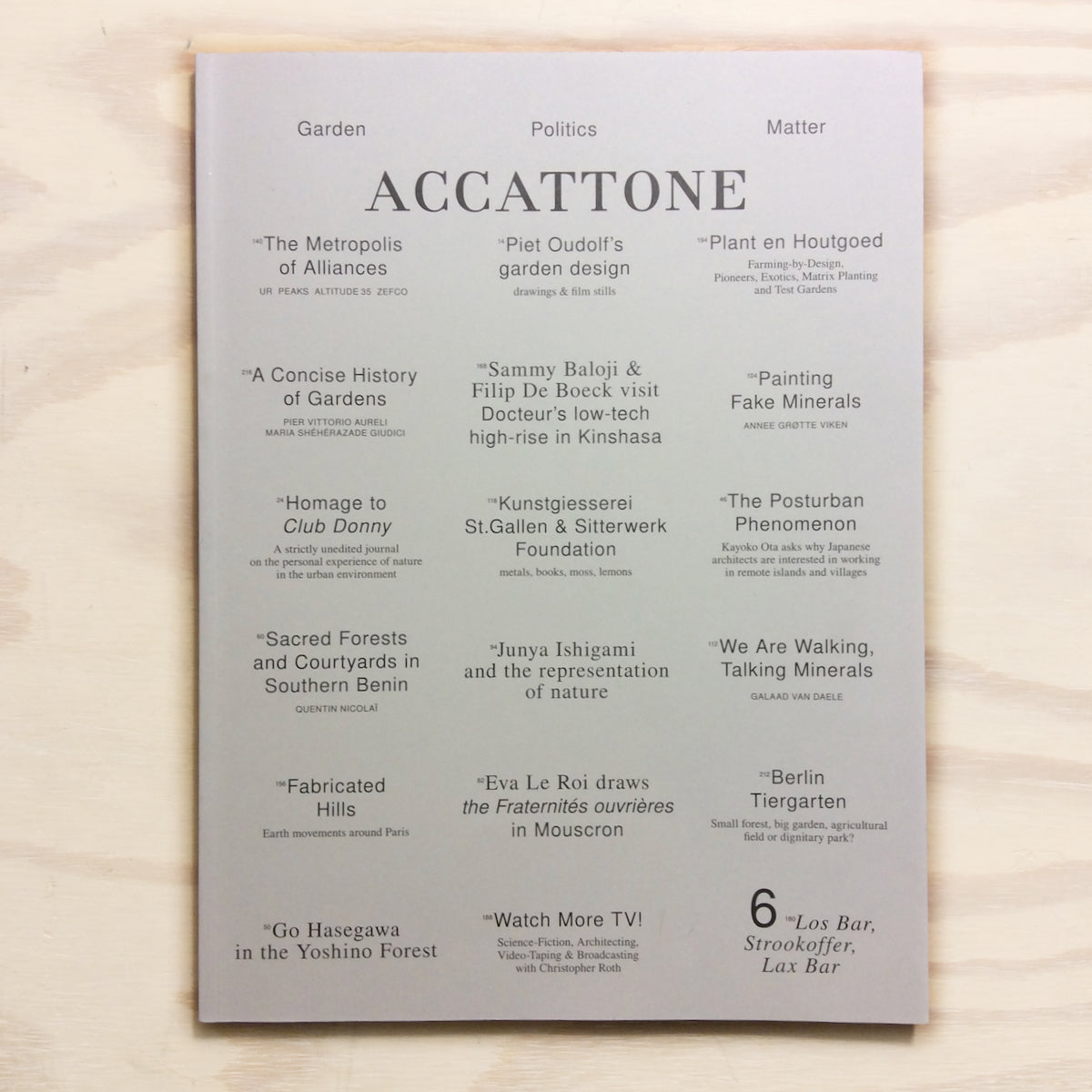 Accattone #6 - Magazine on architecture
