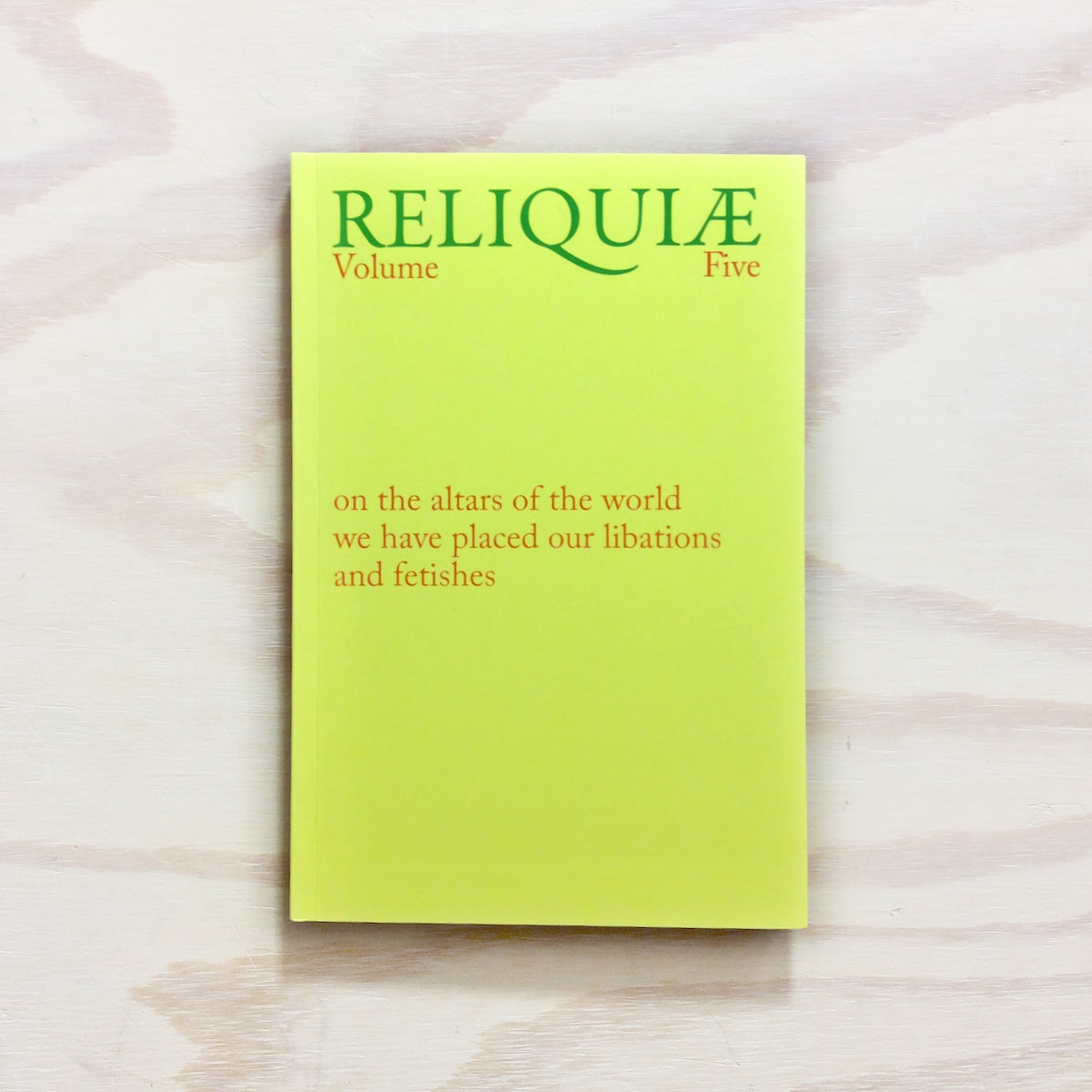 Reliquiae - Volume Five